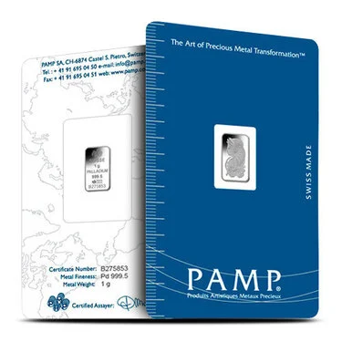 1 Gram PAMP Suisse Fortuna Palladium