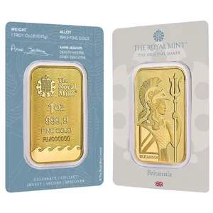 1 oz British Gold Britannia Bar For Sale (New w/ Assay)