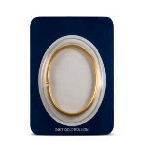 1 oz Hammered Gold Bullion Bracelet