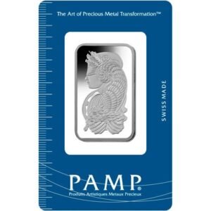 1 oz PAMP Suisse Fortuna Platinum Bar (New w/ Assay)