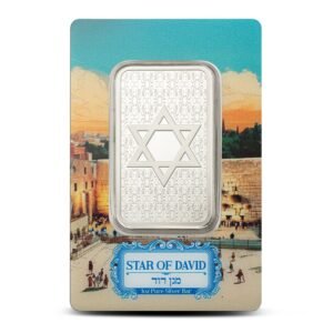 1 oz PAMP Suisse Star of David Silver Bar (New w/ Assay)
