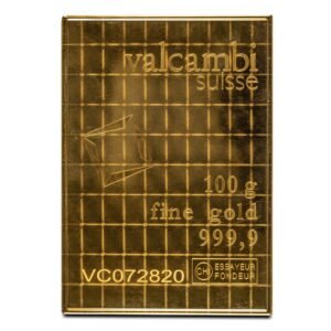 Buy 100 Gram Valcambi Gold CombiBar (100x1g w/Assay)
