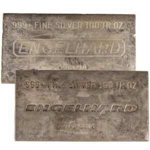 100 oz Engelhard Silver Bar For Sale (Secondary Market)