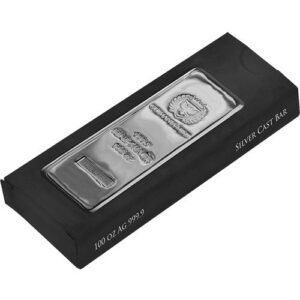 100 oz Germania Mint Cast Silver Bar (New)