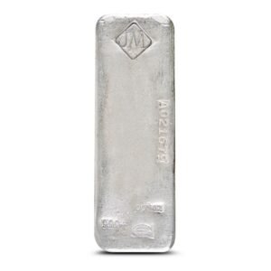 100 oz Johnson Matthey Silver Bar (Canadian Serial #)