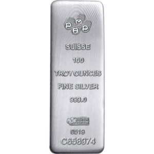 Buy 100 oz PAMP Suisse Silver Bar (New, Cast w/ Assay)