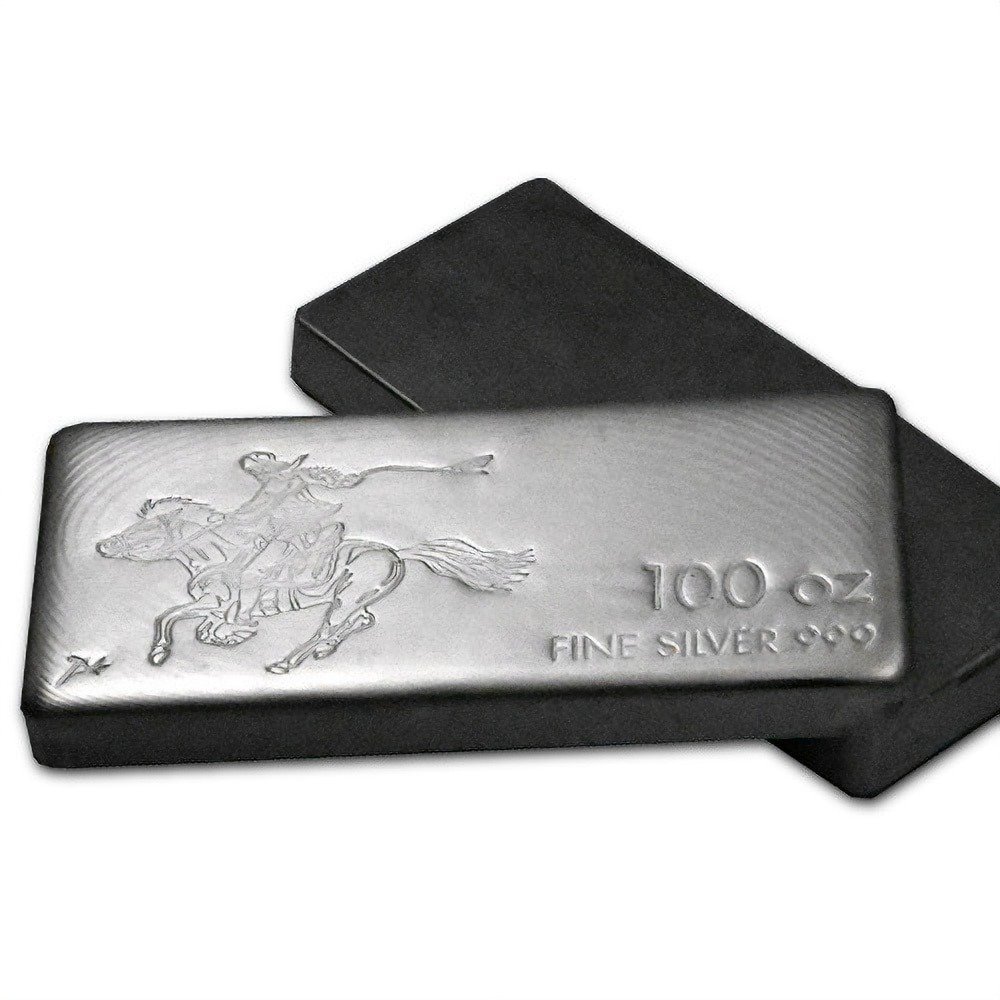 100 oz SilverTowne Pony Silver Bar
