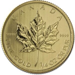 1/4 oz Canadian Maple Leaf Gold Coin Best Value