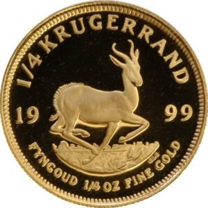 1999 Proof 1/4 oz Krugerrand Gold Coin Boxed
