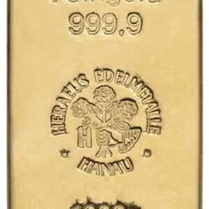 Buy 1KG Heraeus Cast Gold Bar | 1000 Gram