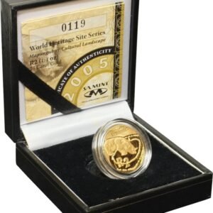 2005 1/4 oz Natura Mapungubwe Gold Proof Coin Boxed