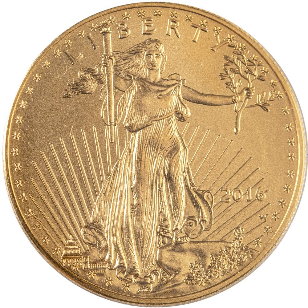 2016 1 oz Burnished American Gold Ea