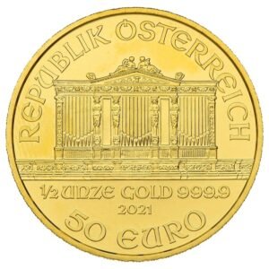 2021 1/2 oz Austrian Gold Philharmonic Coin