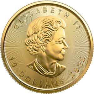 2022 1/4 oz Canadian Gold Maple Leaf Coin (BU)