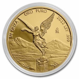 2022 1/4 oz Proof Mexican Gold Libertad Coin (In Capsule)