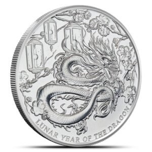 2024 1 Kilo Proof Pitcairn Islands Silver Lunar Year of the Dragon Coin (Box + CoA)