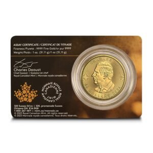 2024 1 oz Canadian Gold Maple Leaf Coin (BU w/Assay)