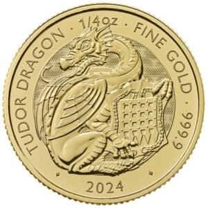 2024 1/4 oz Tudor Dragon Tudor Beasts Gold Coin