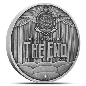 2025 1 oz Antique Silver Niue Silent Film Nosferatu Coin (Box + CoA)