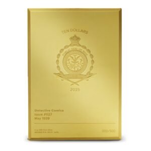 2025 5 oz Niue Silver 90 Years of DC Golden Era Action Comics #27 Coin (Box + CoA, Gilded)