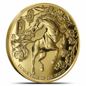 2026 1 oz Pitcairn Islands Gold Lunar Year of the Horse Coin (BU)