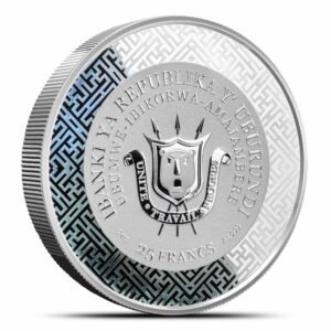 2026 2 oz Proof Burundi Silver With Jade Year of the Horse Coin (Box + CoA)