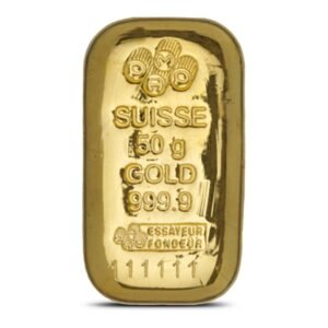 Buy 50 Gram PAMP Suisse Gold Bar (New, Cast w/ Assay)