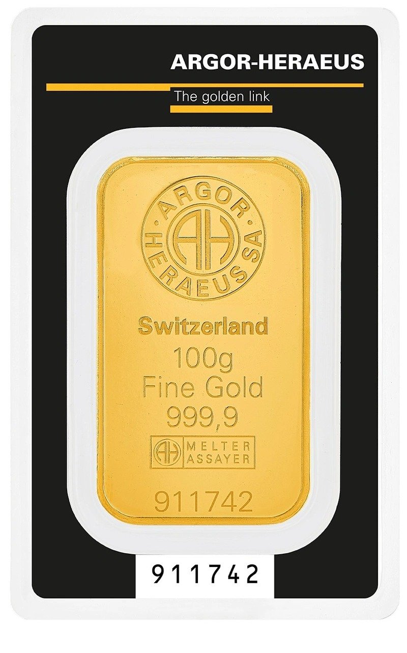 Buy 100g Argor-Heraeus Gold Bullion