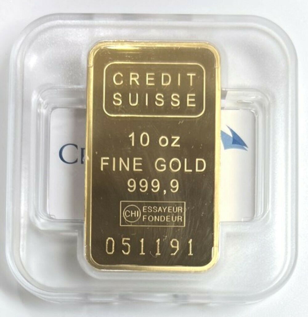 Buy 10 oz Credit Suisse Gold Bars