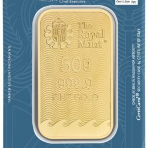 Buy 50 Gram Gold Britannia Minted Bar
