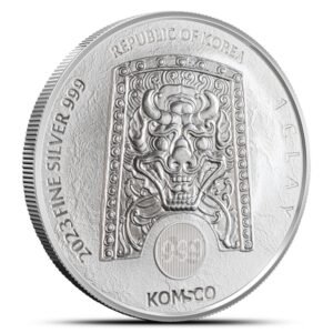 2023 1 oz South Korean Zi:Sin Lepus Silver Medal (BU)