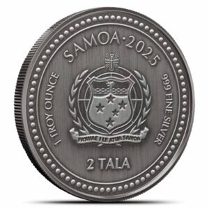 2025 1 oz Antique Samoa Silver Seahorse Coin