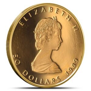1989 1 oz Proof Canadian Gold Maple Leaf Coin (Capsule Only)